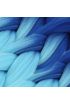 Afrika Örgülük Sentetik Ombreli Saç 100 Gr. / Koyu Mavi / Açık Mavi  