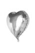 Kalp Balon Folyo Gümüş 60 cm 24 inç  