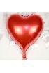 Kalp Uçan Balon Folyo Kırmızı 80 cm 32 inç  