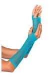 Uzun File Örgü Eldiven Turkuaz Renk  