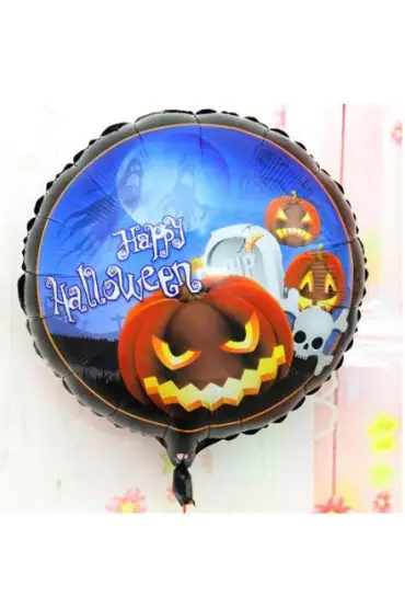 Happy Halloween Balkabağı Folyo Balon 18 inç  