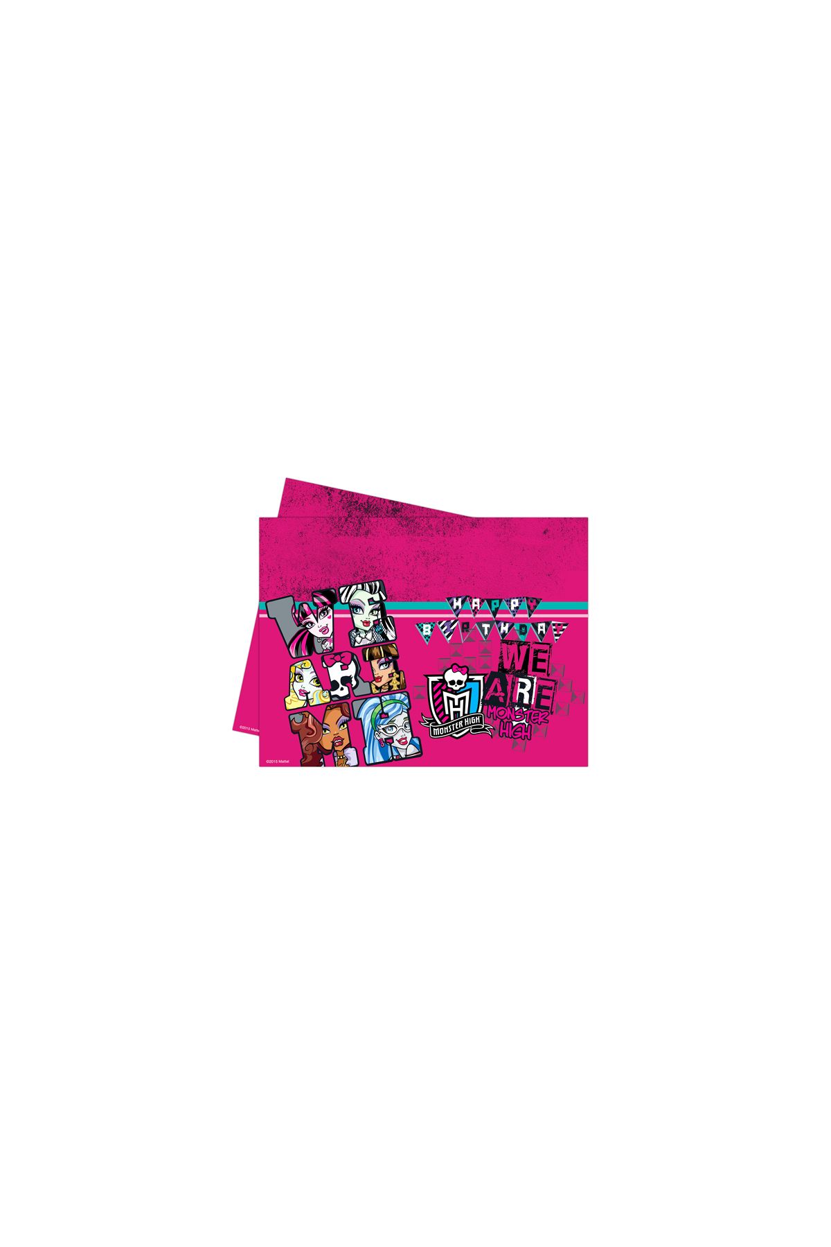 Monster High Temalı Plastik Masa Örtüsü 120x180 cm