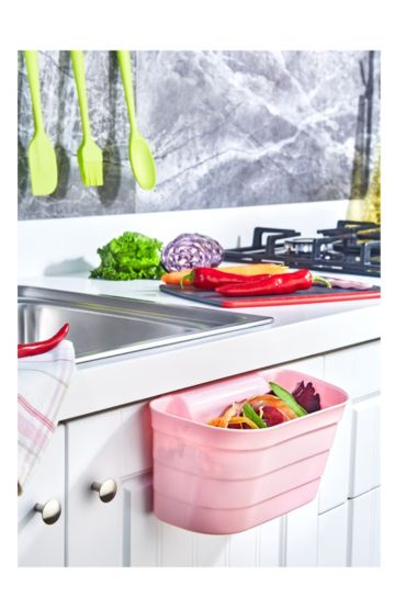 Dolap Kapağı Organizeri - Tezgah Çöp Kutusu  