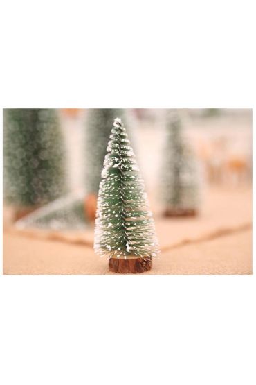 Yılbaşı Ağacı - Masa Ağacı Kütüklü 10 Cm  