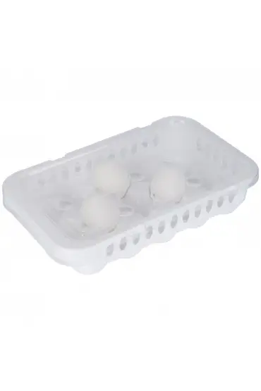 Hijyenik Yumurta Saklama Kabı 15 Bölmeli Kapaklı  
