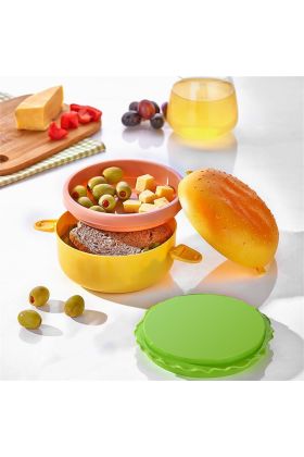 Hamburger Görünümlü Beslenme ve Saklama Kabı  