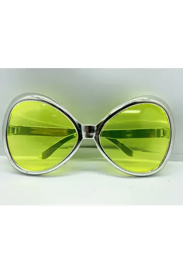 Yeşilçam Temalı Parti Gözlüğü Gümüş Renk 7x16 cm  