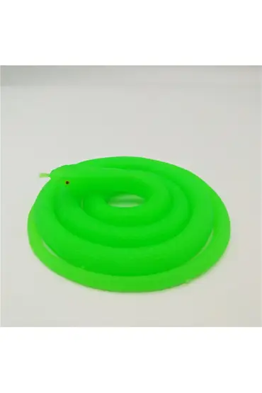 Fosfor Yeşil Renk Gerçekçi Görünüm Şaka Yumuşak Yılan 120 cm   