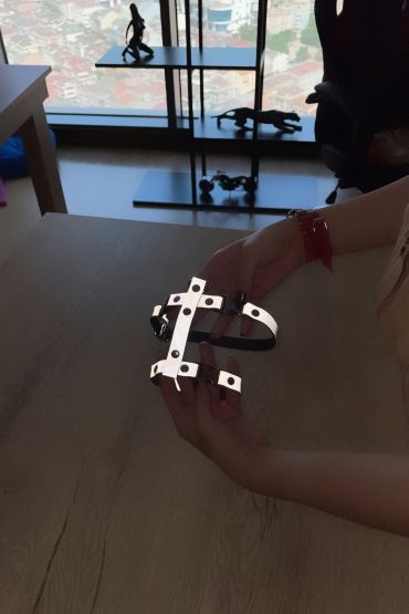  41 Kedi Harness Karanlıkta Yansıyan Göğüs Ve Gezdirme Seti - Ürün Rengi:Beyaz