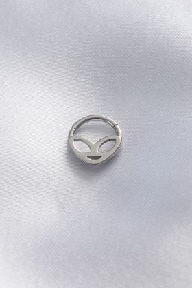  741 -  316L Cerrahi Çelik Uzaylı Model Halka Piercing