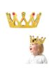 Altın Renk Çocuk ve Yetişkin Uyumlu Kraliçe Tacı Prenses Tacı 8X25 cm  