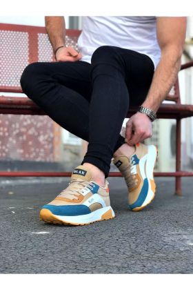  741 - Bej Petrol Erkek Spor Ayakkabı