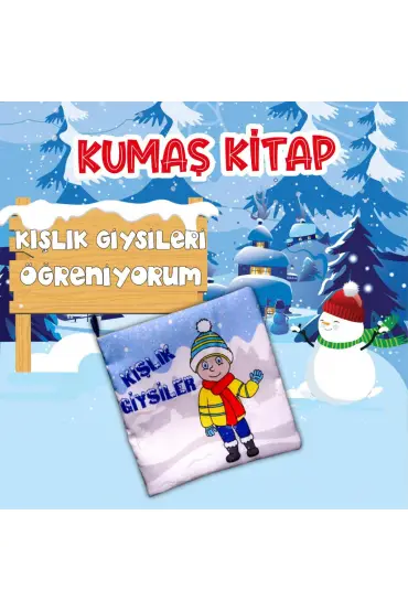  247  Kışlık Giysiler Kumaş Sessiz Kitap