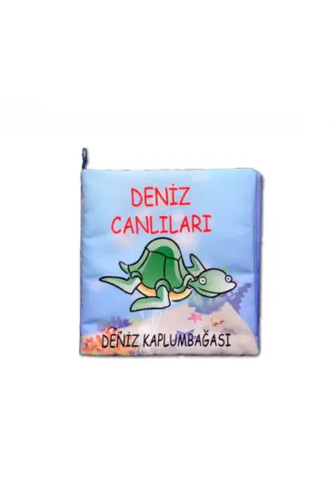  247  Deniz Canlıları Kumaş Sessiz Kitap