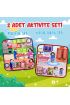  247 2 Set - 32 Parça  Mutfak ve Yatak Odası Keçe Cırtlı Aktivite Sayfası - Çocuk Etkinlik , Eğitici Oyuncak