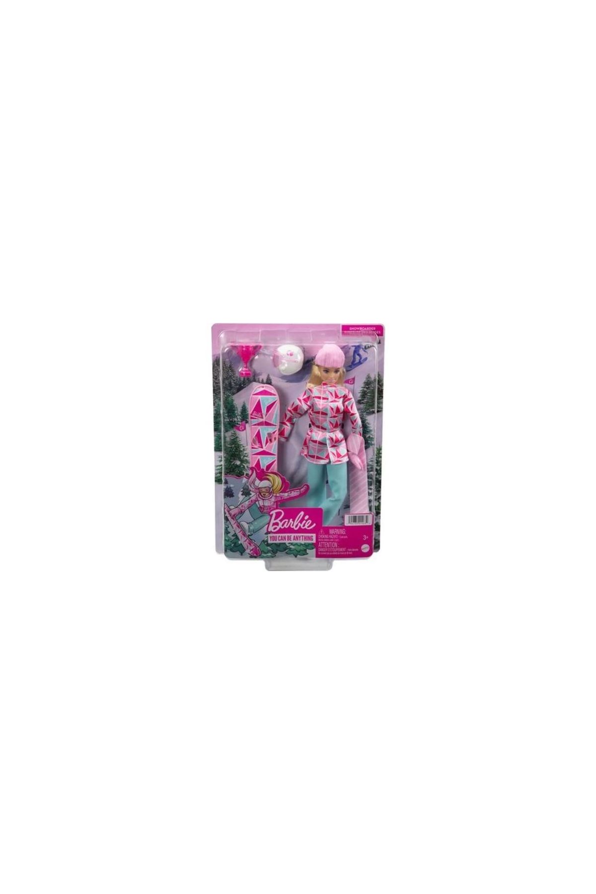 505 Barbie Snowboard Sporcusu Bebek
