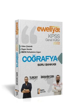  404 İsem Yayıncılık 2022 KPSS Evveliyat Lisans Genel Kültür Coğrafya Video Çözümlü Soru Bankası