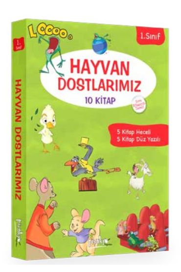  404 1. Sınıf Hayvan Dostlarımız Serisi - 10 Kitaplık Set