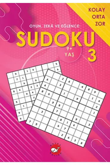  Oyun, Zeka ve Eğlence: Sudoku 3 Kolay, Orta, Zor (9+ Yaş)