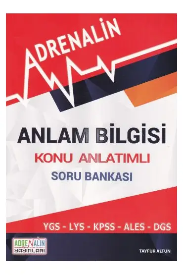  Adrenalin Anlam Bilgisi Konu Anlatımlı Soru Bankası