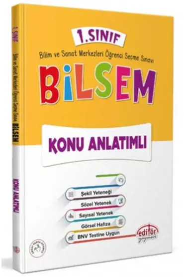  Editör Yayınları 1. Sınıf Bilsem Konu Anlatımlı