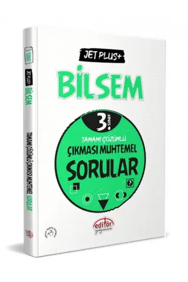  Editör 3. Sınıf Bilsem Jet Plus+ Tamamı Çözümlü Çıkması Muhtemel Sorular