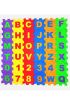 36 Parça Çocuk Oyun Karosu Eva Puzzle Yer Matı Harf Ve  Sayılar Eğitici Oyun Halısı Mini  