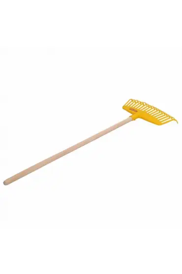 505 Ahşap Saplı Çocuk Bahçe Aletleri Sarı Tırmık