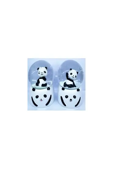  192 Siyah-beyaz Panda Kar Küresi Orta Boy