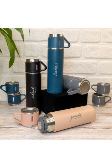  192 Üçlü Bardak Paslanmaz Çelik Termos Seti