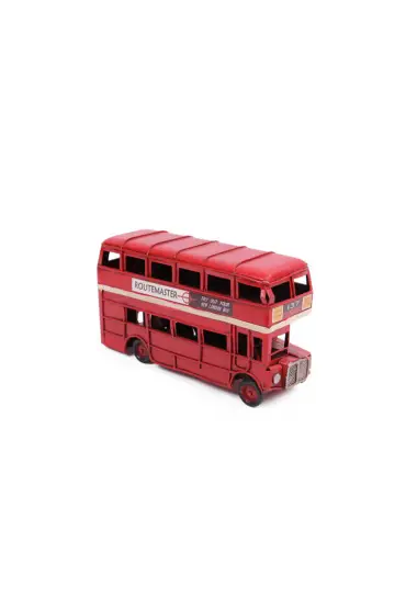 192 Dekoratif Metal Araba Londra Şehir Otobüsü