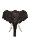  192 Ahşap Duvara Asmalı Fil Kafası 70 Cm St00104