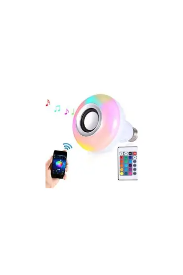  192 Bluetooth Hoparlör Akıllı Led Ampül Lamba