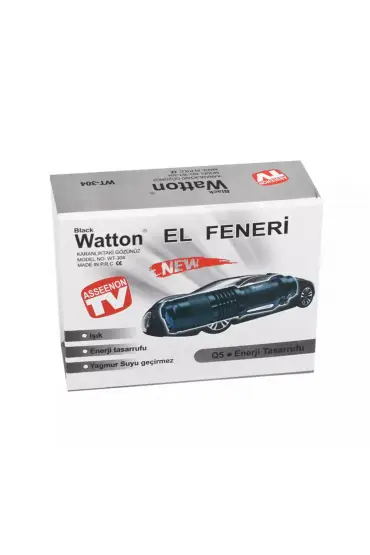  192 Mini Güçlü Şarjlı Pilli El Feneri Watton Wt-304