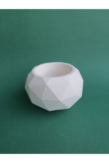  846 Yuvarlak Dar Prizma Ham Döküm Kaktüs Ve Sukulent Saksı