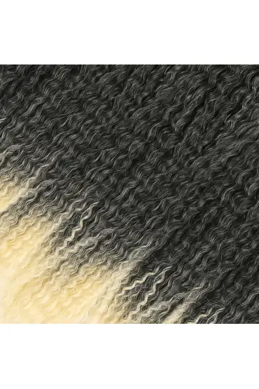 Brazilian Afro Dalgası Saç / Siyah / Platin Ombreli  