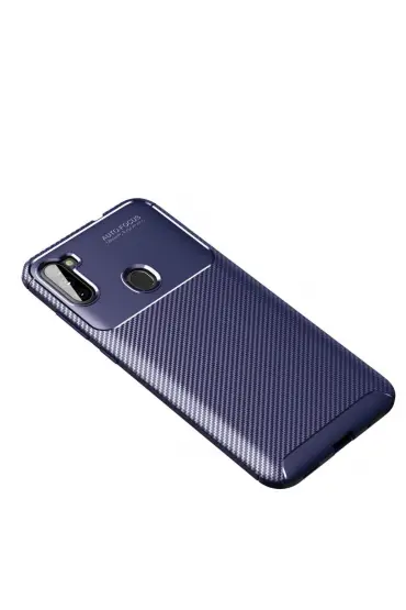  192 Samsung Galaxy M11 Kılıf Focus Karbon Silikon - Ürün Rengi : Siyah