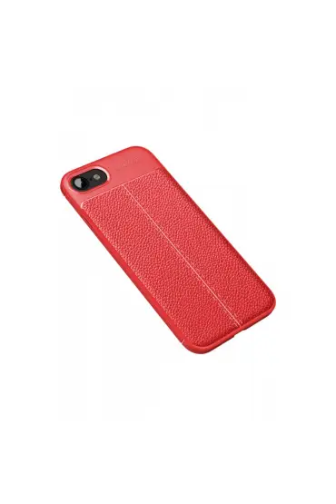  192 İphone 7 Kılıf Focus Derili Silikon - Ürün Rengi : Kırmızı