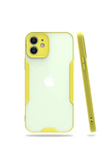  192 İphone 12 Kılıf Platin Silikon - Ürün Rengi : Sarı