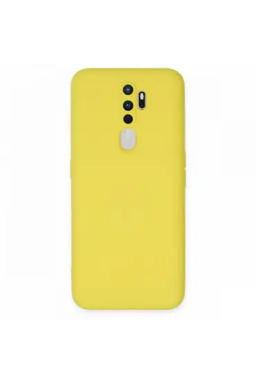  192 Oppo A5 2020 Kılıf Nano İçi Kadife  Silikon - Ürün Rengi : Pudra
