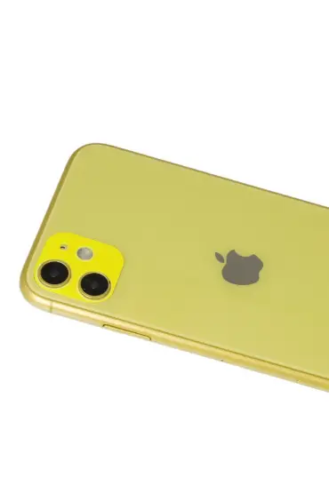  192 İphone 11 Rainbow Kamera Lens Koruma Cam - Ürün Rengi : Sarı
