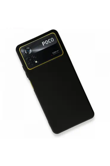  192 Xiaomi Poco X4 Pro 5g Kılıf First Silikon - Ürün Rengi : Siyah