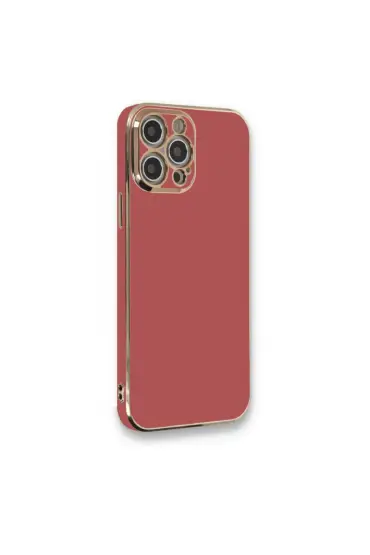  192 İphone 12 Pro Max Kılıf Volet Silikon - Ürün Rengi : Kırmızı