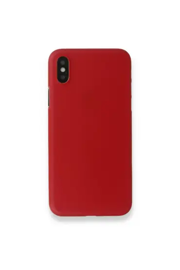  192 İphone Xs Max Kılıf Pp Ultra İnce Kapak - Ürün Rengi : Kırmızı