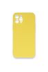  İphone 12 Pro Max Kılıf Nano İçi Kadife  Silikon - Ürün Rengi : Sarı