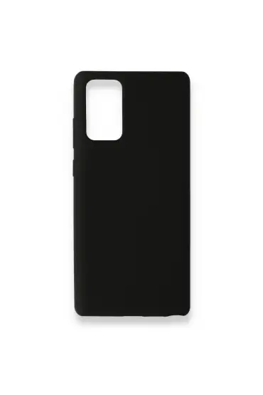  Samsung Galaxy Note 20 Kılıf Nano İçi Kadife  Silikon - Ürün Rengi : Siyah
