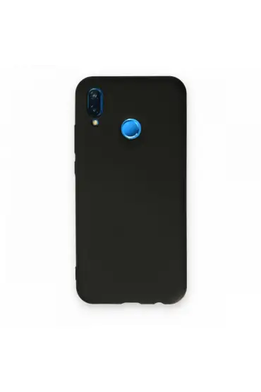  Huawei P20 Lite Kılıf Nano İçi Kadife  Silikon - Ürün Rengi : Siyah