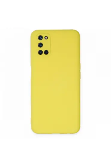  Oppo A52 Kılıf Nano İçi Kadife  Silikon - Ürün Rengi : Turuncu