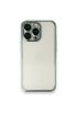  İphone 14 Pro Kılıf Razer Lensli Silikon - Ürün Rengi : Gümüş