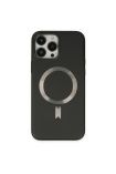  İphone 13 Pro Kılıf Coco Deri Magneticsafe Silikon - Ürün Rengi : Krem